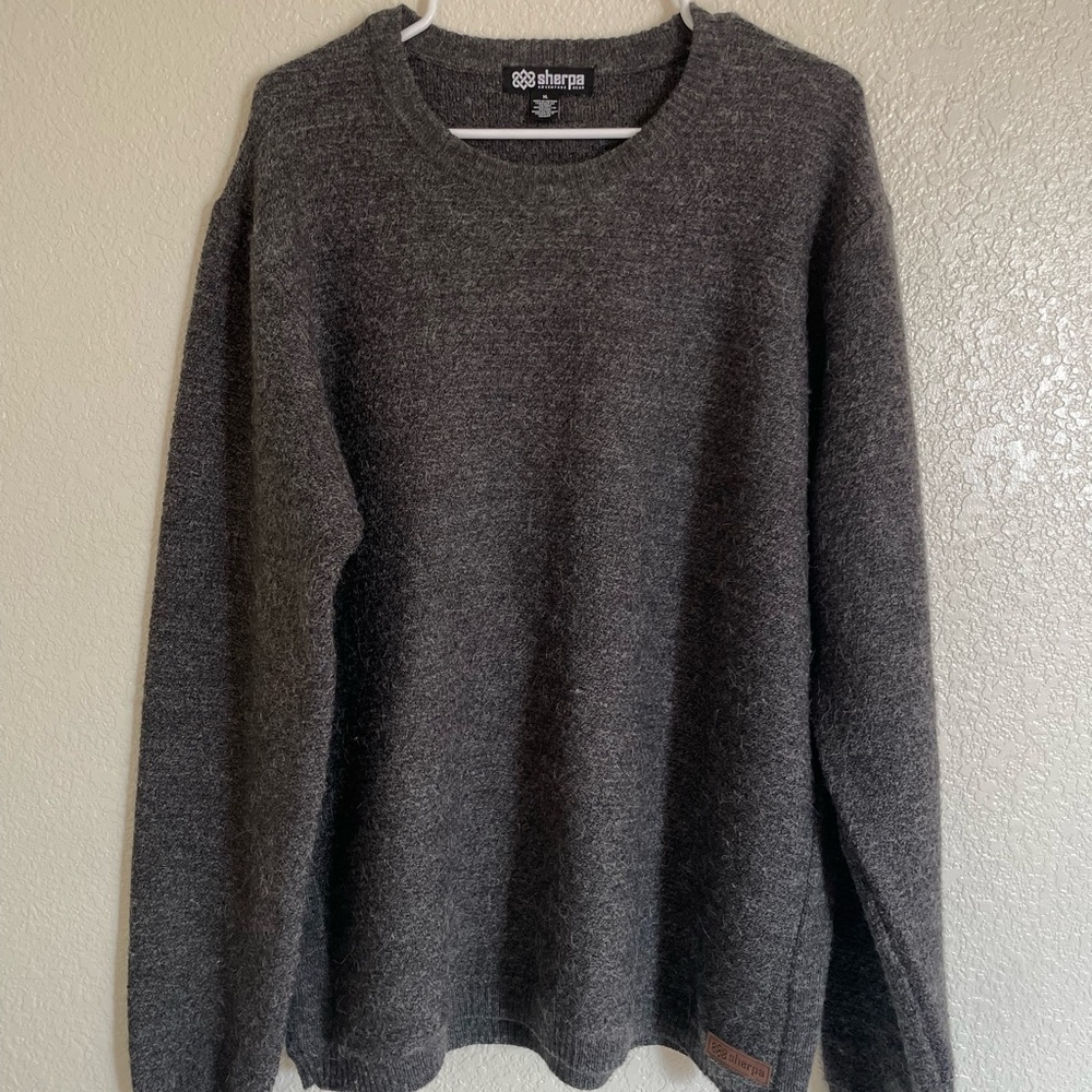 Sherpa Men's Charcoal Crewneck Sweater
